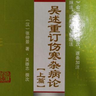 38.《吴述重订伤寒杂病论（上篇）》卷三（20）