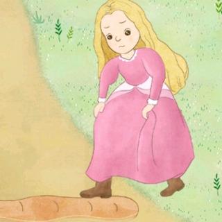 踩着面包走的女孩