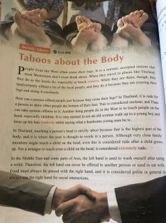 Taboos about the Body