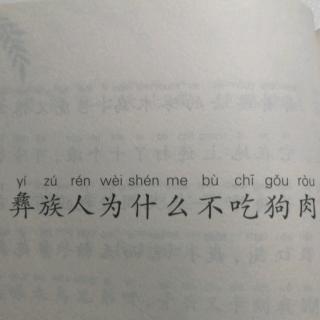 彝族人为什么不吃狗肉