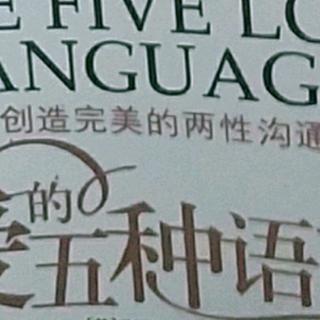爱的五种语言之二(二)