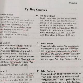 cycling   courses