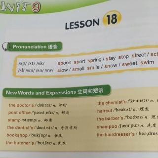 新概念英语2A. unit9 lesson18