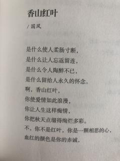 香山红叶 中心小学 曹亚楠