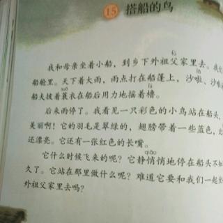 15.搭船的鸟