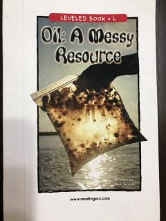 oil a messy resource