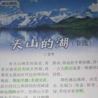 刘丹丹     《天山的湖》