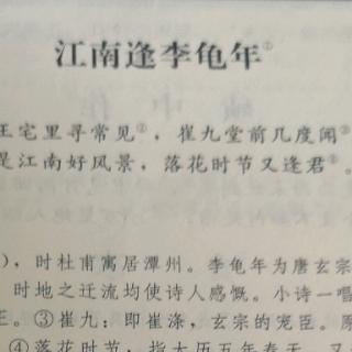 江南逢李龟年