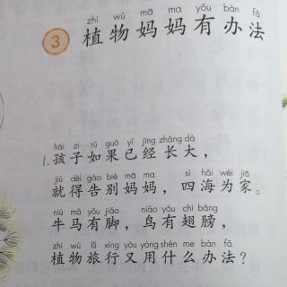 语文二年级上册《植物妈妈有办法》