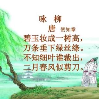 《咏柳》唐.贺知章