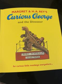 courious george and dinosaur