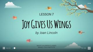 Joy gives us wings