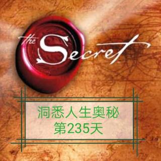 洞悉人生奥秘第235天