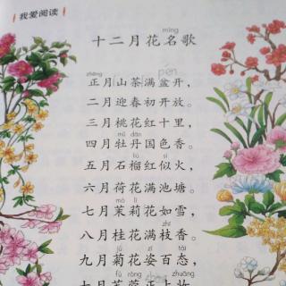 朗读《十二月花🌸名歌》