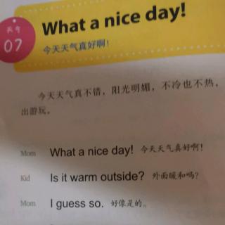 美国家庭万用亲子英文 what a nice day