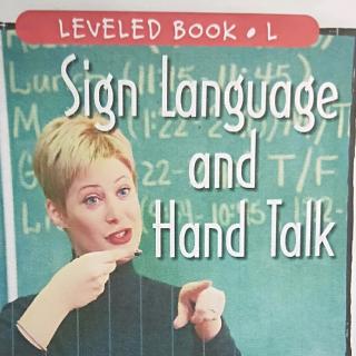 sign languaga and hand talk