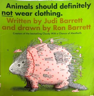 Animals shoud definitely not wear clothing