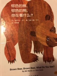 Brown bear brown bear what do you see？朗读