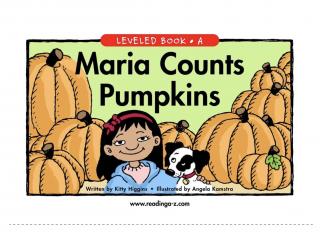 Maria counts pumpkins！9/17/2019