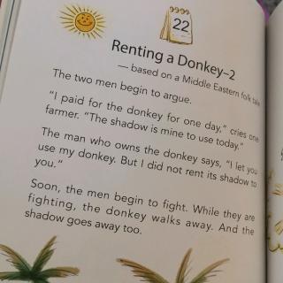 安娜英文day262:Renting a donkey2-2019.9.22