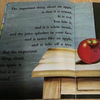 the important thing about an apple~Andy