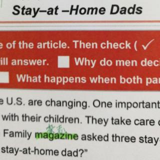 Stay at home dads