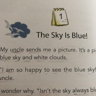 The sky is blue