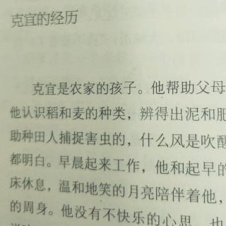 《稻草人》克宜的经历