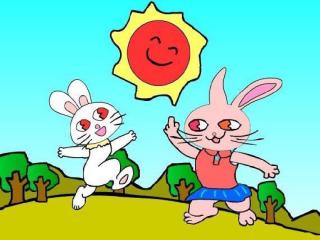 10 大三班张甄妈妈陪读《小兔子找太阳》