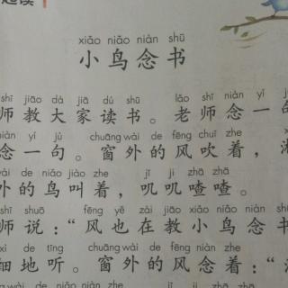 小鸟念书