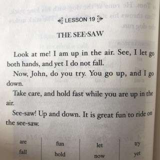 阅快乐8⃣️9⃣️3⃣️20191018 The see-saw