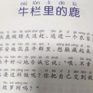 牛栏里的鹿