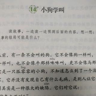 14小狗学叫