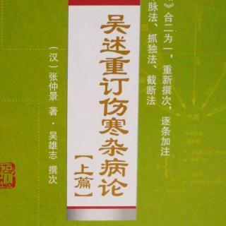 73.《吴述重订伤寒杂病论（上篇）》卷四（6）