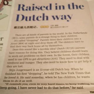 Raised in the Dutch way