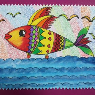 思维绘画会飞的鱼