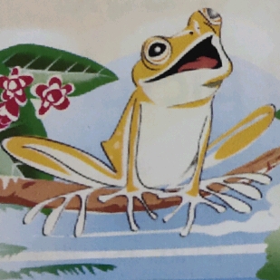 Tree Frog Sings His Song