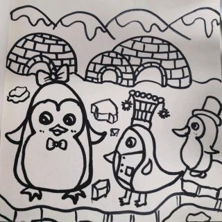 思维水粉画--《小小绅士哆来咪》