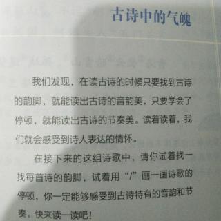 语文主题学习四：古诗中的气魄