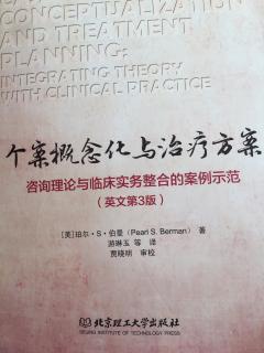 个案概念化与治疗方案：1.1形成个案概念化与治疗方案。