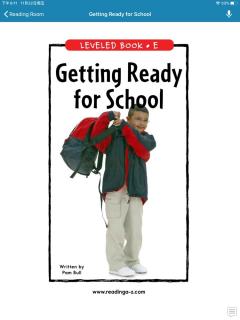 Getting Ready for school