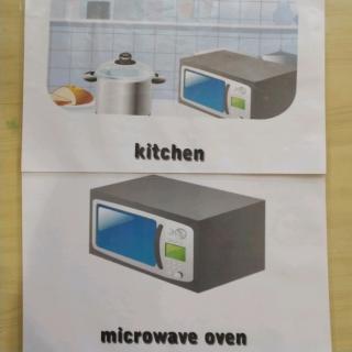 Microwave oven. Kitchen.