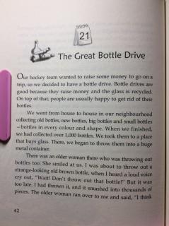 9-21 The Great Bottle Drive