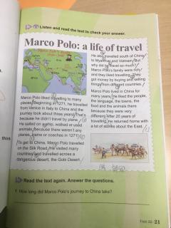 3Ｂ，Marco  polo：a life of travel。