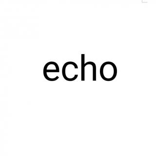 《我知道你叫Echo》