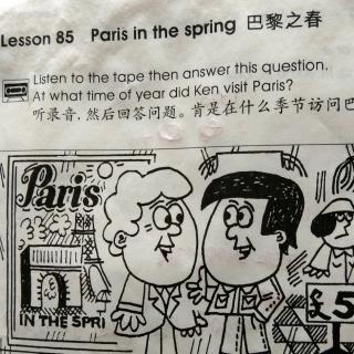 Lesson85 Paris in the spring