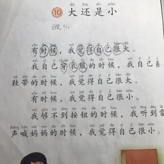 439.预习《大还是小》