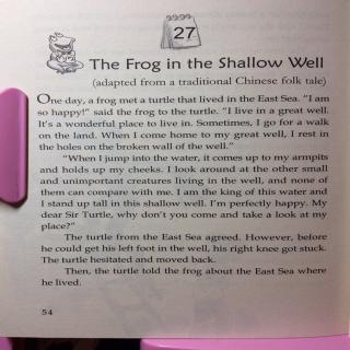 9-27 The frog in the shallow well