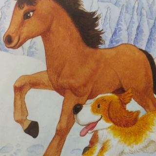 雪地里的小画家