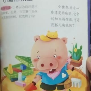 县幼儿园大八班郁镐泽《小猪搭城堡》